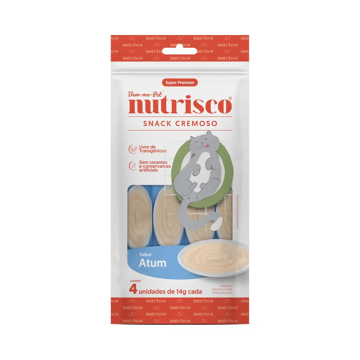 SNACK CREMOSO NUTRISCO 56G ATUM GATOS | Petisco - 1