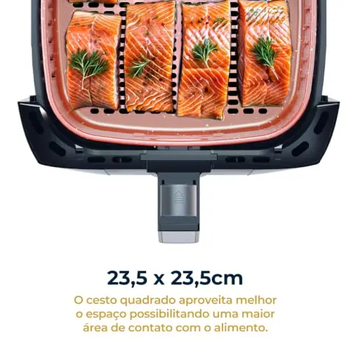 Fritadeira Air Fryer Britânia 5,5L 1500W BFR50 Redstone 220V thumbnail 6