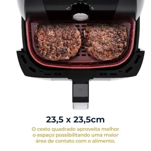 Fritadeira Air Fryer Britânia 5,5L 1500W BFR50 Redstone 220V thumbnail 7