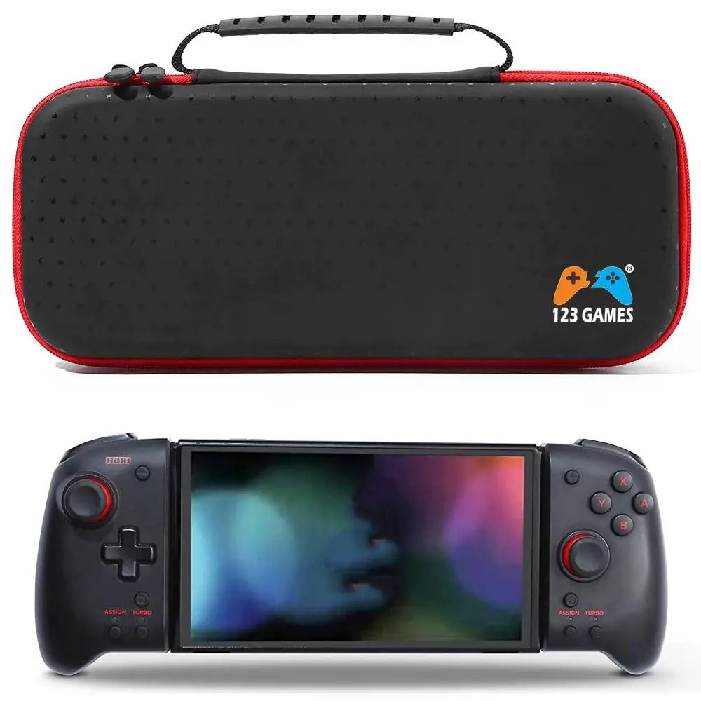 Case Compatível Com Nintendo Switch Oled V1 V2 Com Hori Split Bolsa Maleta EVA 123Games