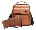 Conjunto 3 Em 1 De Carteira Masculina Com Bolsa De Ombro - 1