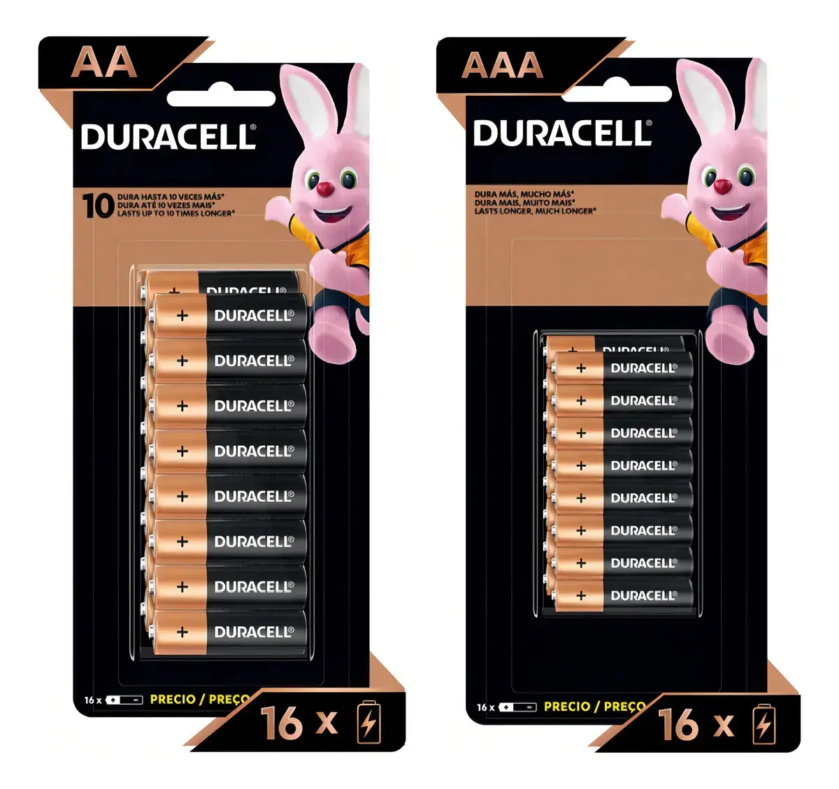 Kit Duracell Com 16 Pilhas Aa E 16 Pilhas Aaa - 1