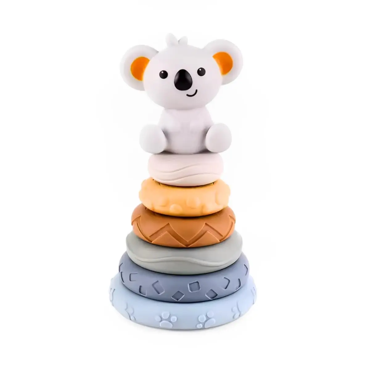 Brinquedo de Empilhar Torre de Empilhar Interativa Coala Brinquedo de Empilhar Monta Monta Kidino