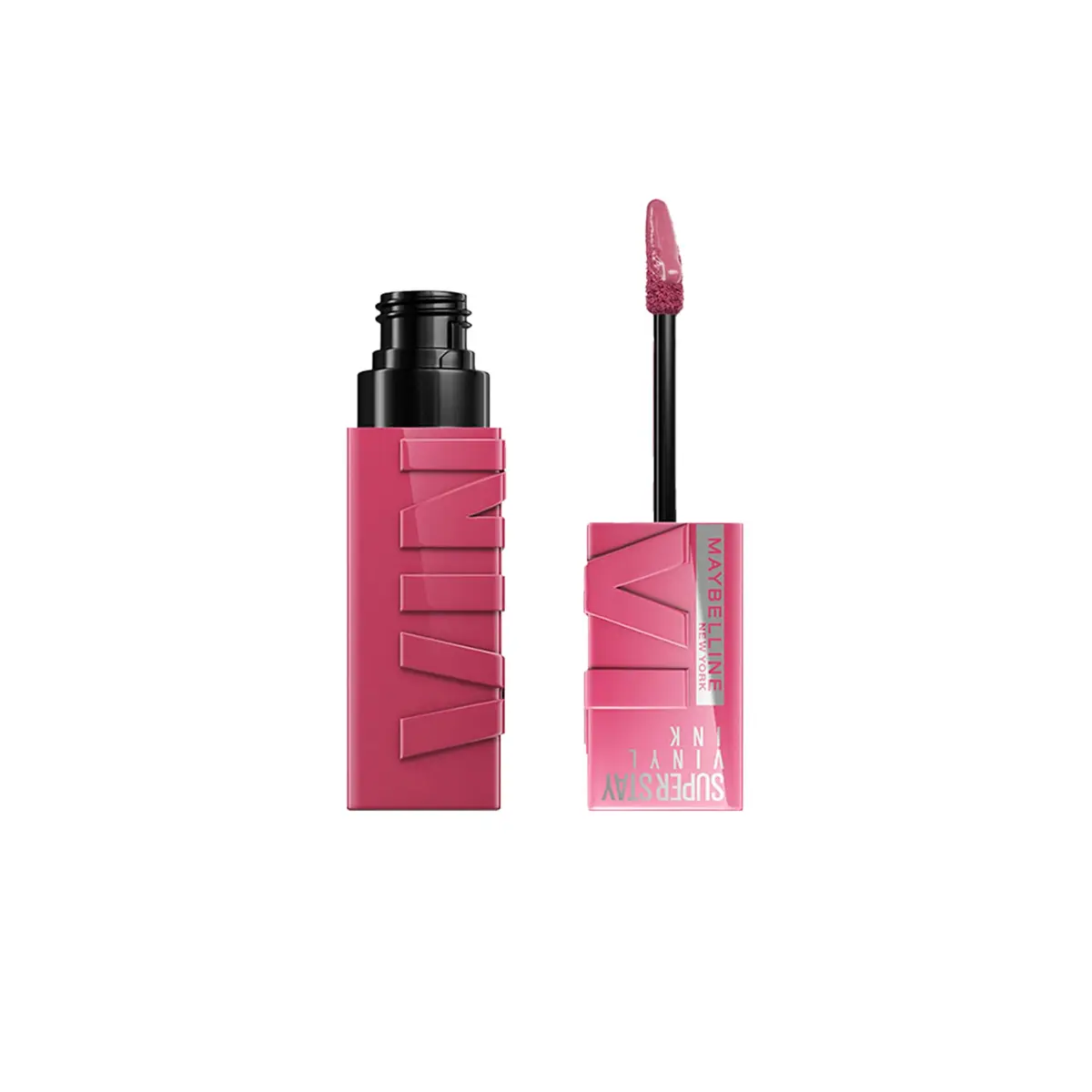 Batom Líquido Vinil Espelhado SuperStay Vinyl Ink Maybelline Coy 4,2ml | Longa duração de 16h, efeito gloss intenso, brilho instantâneo, não borra nem transfere, fórmula vegana