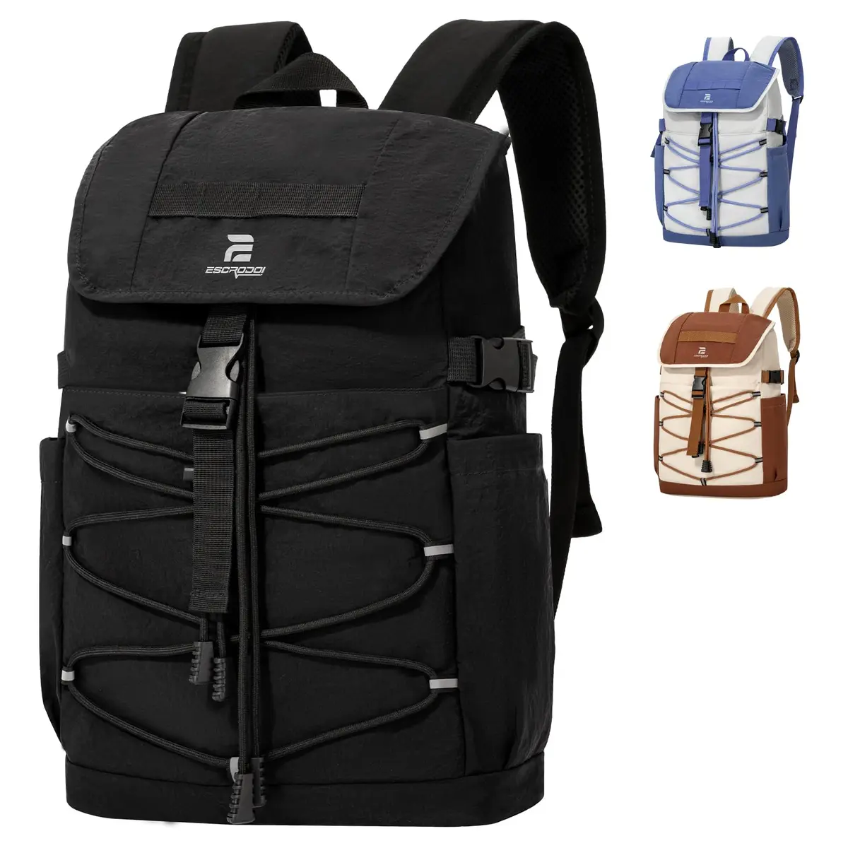 ESCRODOI Mochila Leve para Atividades ao ar Livre 20L, Resistente à Água, Mochilas de Trilha, Caminhadas e Acampamentos, com Compartimento para Notebook