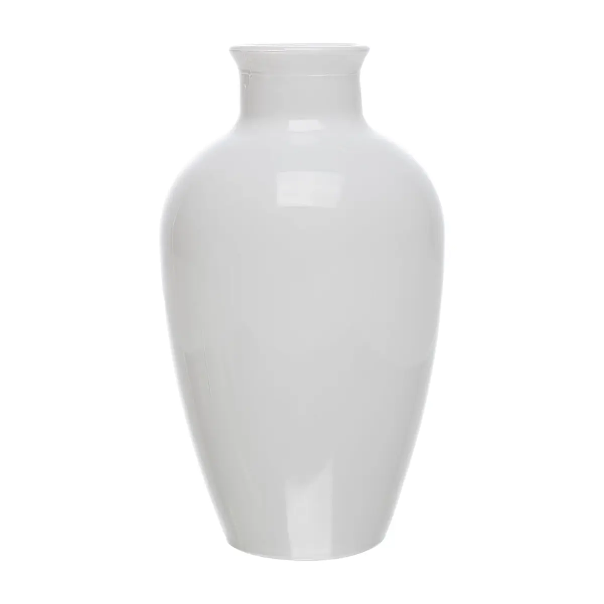 LYOR - Vaso Dália 13cm x 7cm Branco Vidro - 1