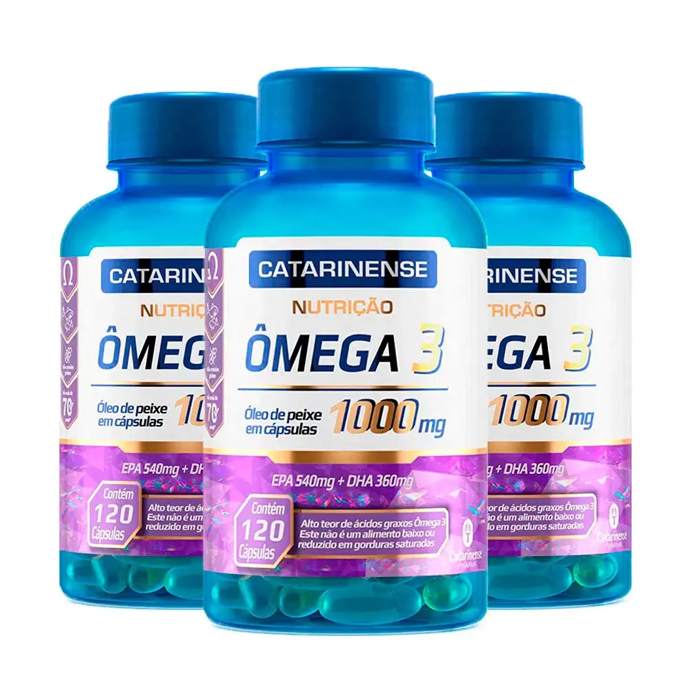 Ômega 3-3 unidades de 120 cápsulas - Catarinense - 1