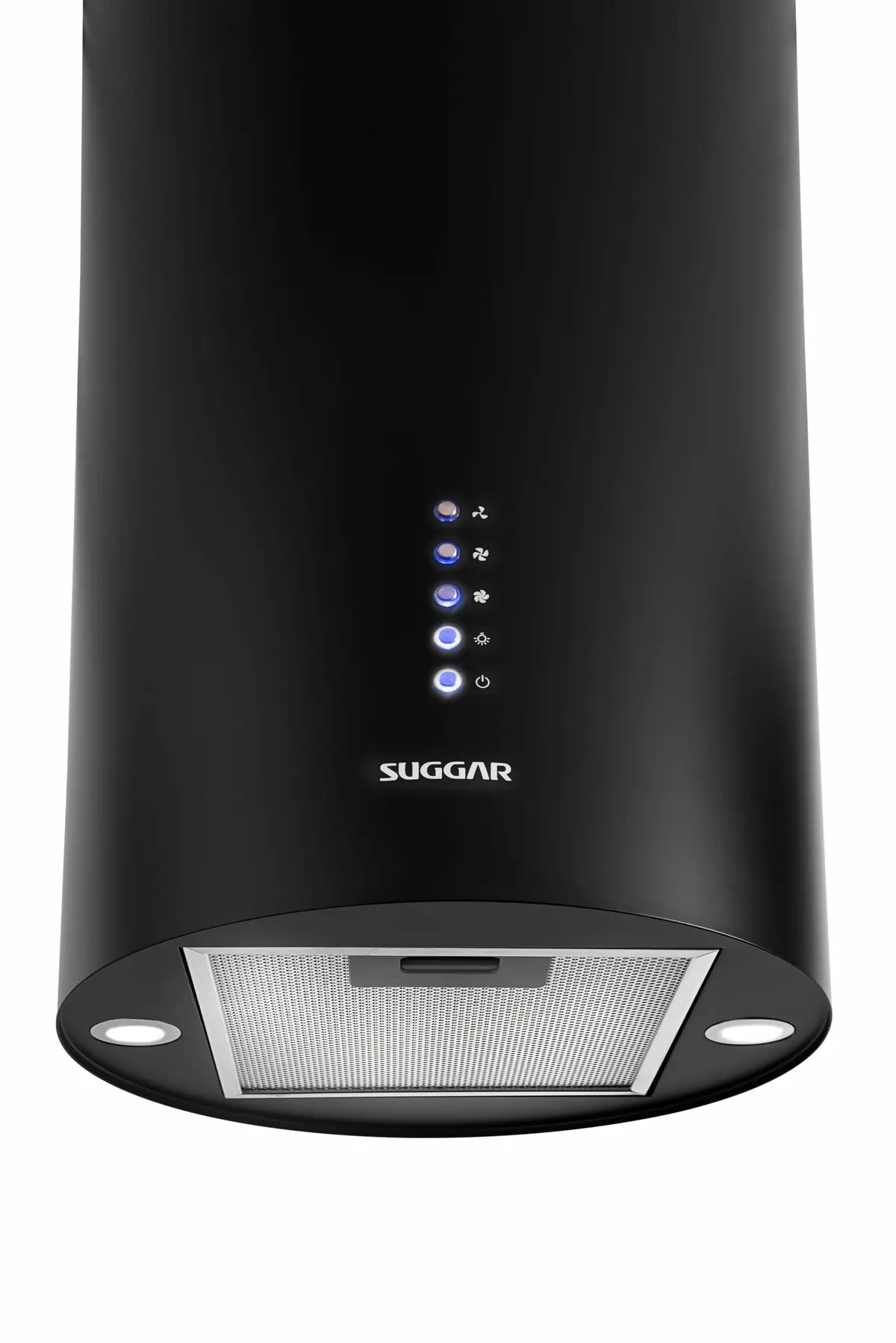 SUGGAR COIFA ILHA REDONDA QUARTZO 35 CM PRETA 110V TP3521PT