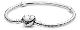 Bracelete Pandora Com Fecho De Coracao - 1