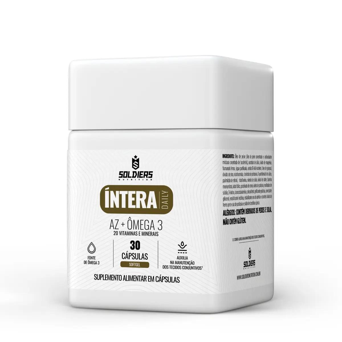 Multivitamínico AZ + Ômega 3 30 caps Softgel Íntera Daily Cardiovascular - Soldiers