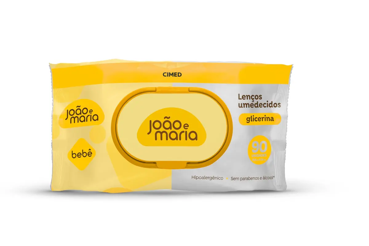 Lenço Umedecido João e Maria 90 Unidades - 1