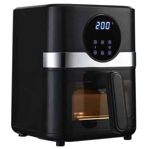 Air Fryer Fritadeira Sem Óleo Digital 4,3l 1500w Preto E Prat - 1