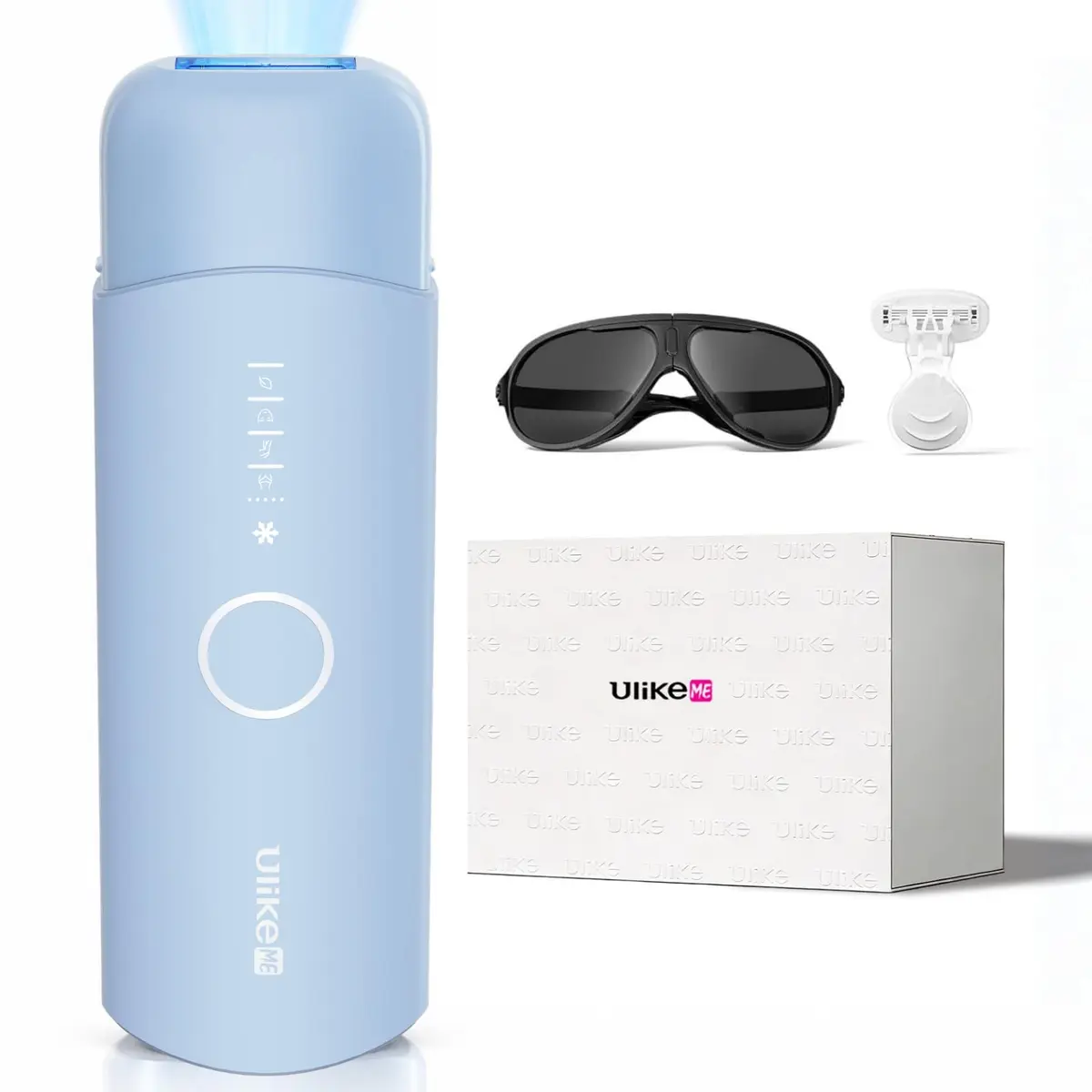 Depilador a Laser IPL Ulike ME, Resfriamento em Safira, ANVISA, Bivolt | Depilação Rápida e Indolor em Casa, 4 Modos, Até 21 J, Disparo Automático 3x/s, Ice Cooling, Corporal e Facial, Unissex