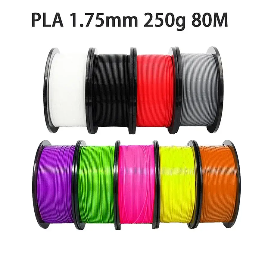 Filamento PLA para impressão 3D, 250g, 80m de comprimento, 1,75mm de diâmetro, materiais de qualidade premium - 1