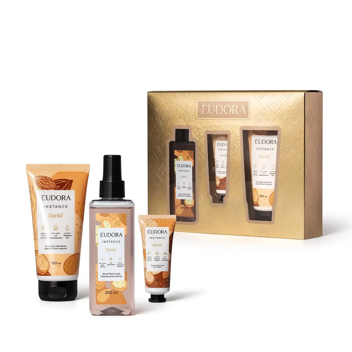 Eudora Instance Karité Kit (3 Produtos)