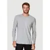【Tam.: EP EGG 】Camiseta Masculina Manga Longa - Chumbo Cinza ou Preto / HERING - 1