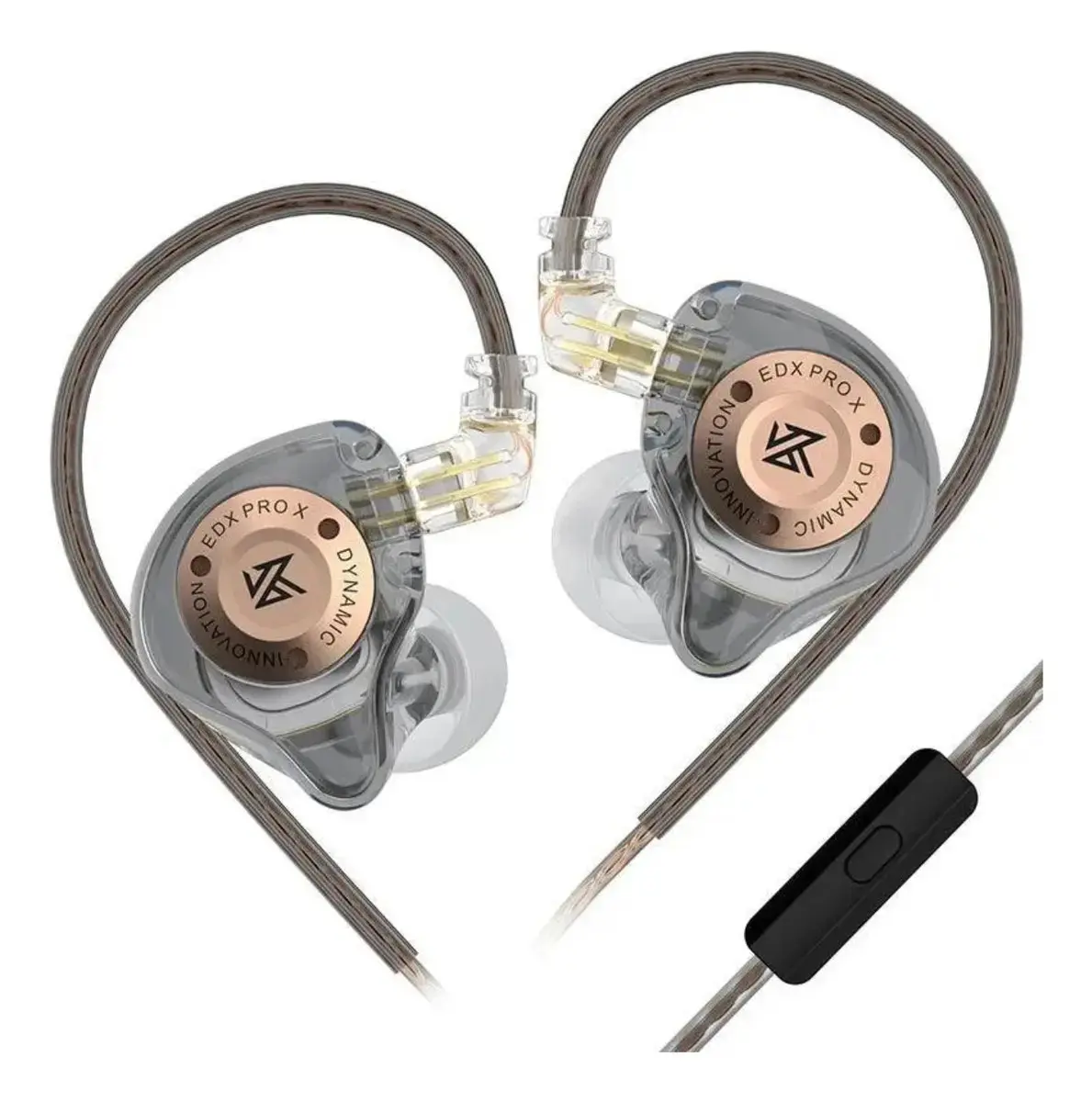 Fone de ouvido in-ear gamer Audio KZ EDX Pro X C/ Microfone