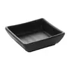 Porta Shoyu Quadrado de Melamina 37ml Preto - 1
