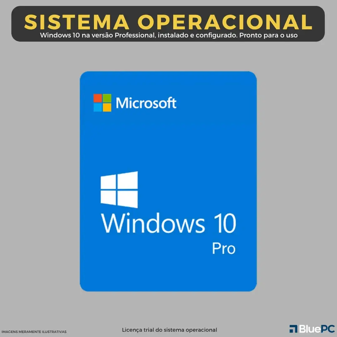 Computador Completo Intel Core i5 4570 (4ª Geração), 16GB RAM, SSD 256GB, Monitor 20" 75Hz HDMI, Windows 10 Pro, Preto, Bivolt - BluePC Office CDF-099OF thumbnail 6
