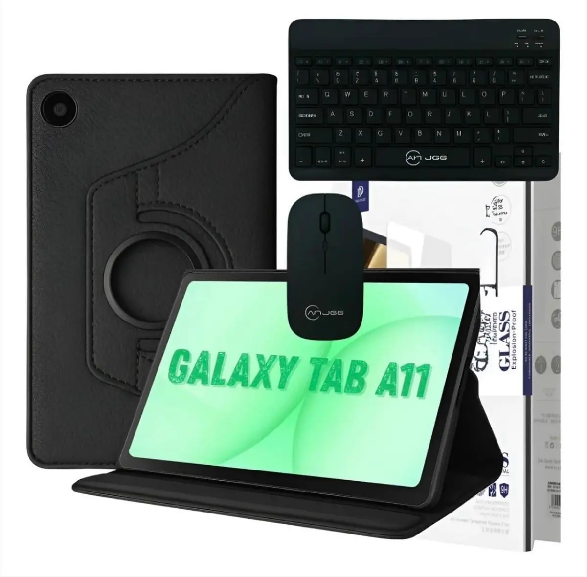 Kit Completo Capa Para Tab Samsung A11 8,7" Polegadas +Película +Teclado TrackPad