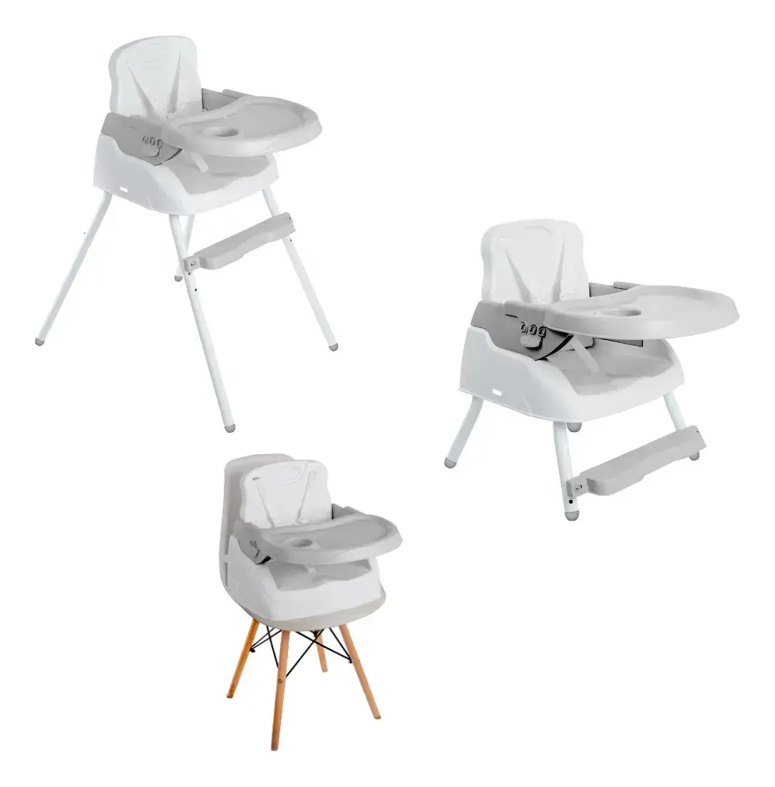 Cadeira De Alimentação Bebê Portátil 3em1 Styll Baby Segura Cor Cinza Cor - 1