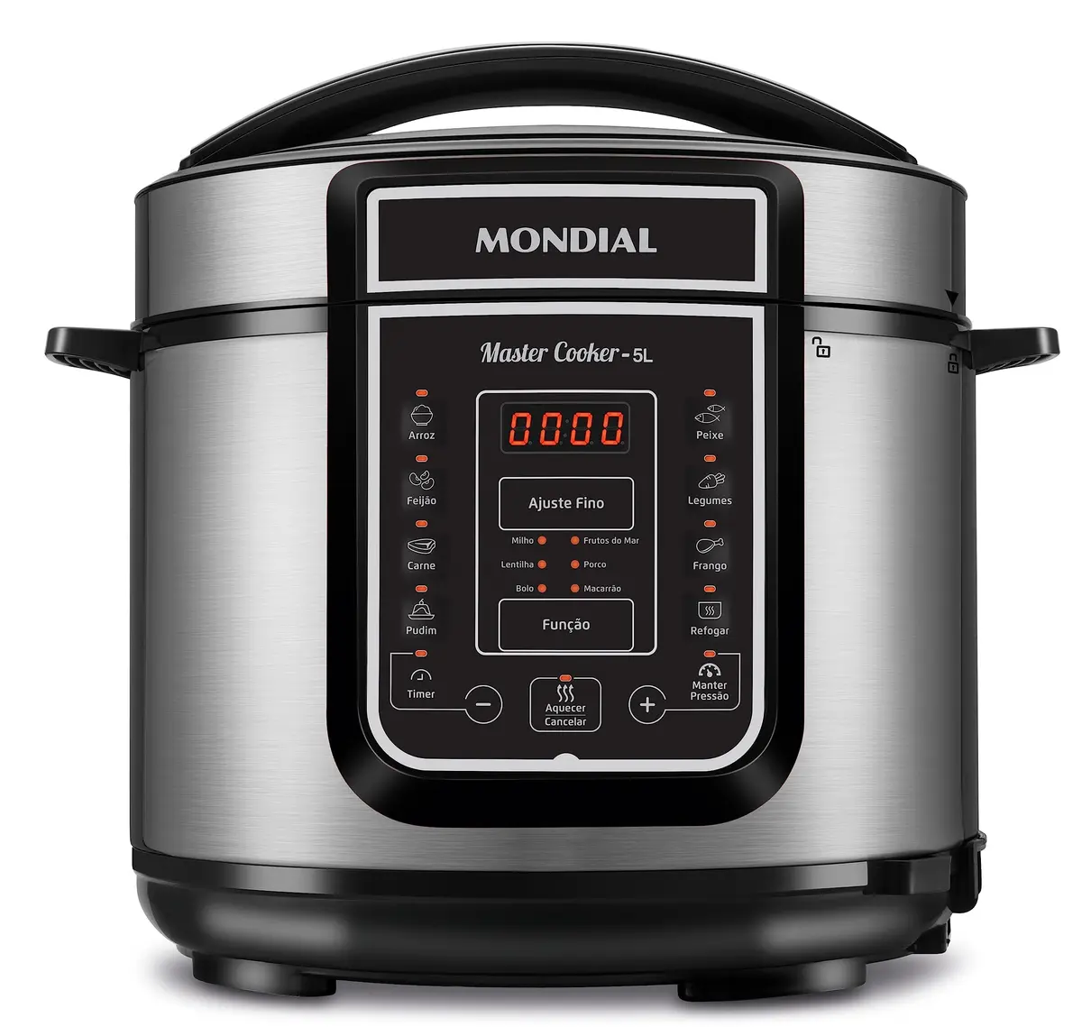 MONDIAL Panela de Pressão Digital, Master Cooker - 5L, 220V, Preto, 900W - PE-38 - 1
