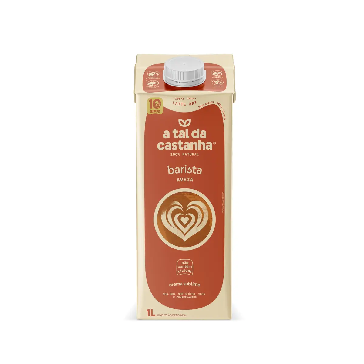 Leite Vegetal A Tal da Castanha Barista Aveia - Caixa 1L