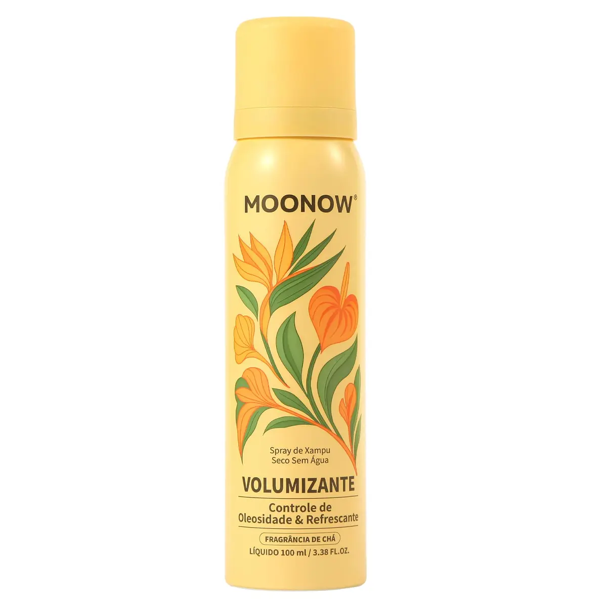 MOONOW Shampoo Seco Volumizante, Spray Sem Água, Controle de Oleosidade, Aroma de Chá Longjing, 100ml (100ML)