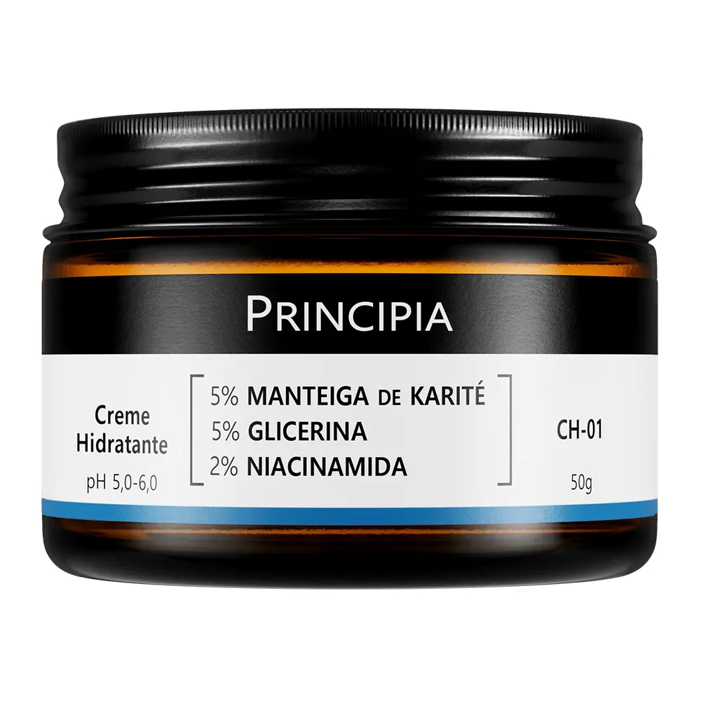 Creme Hidratante Facial 5% Manteiga de Karité + 5% Glicerina + 2% Niacinamida CH-01Principia - 50g - 1