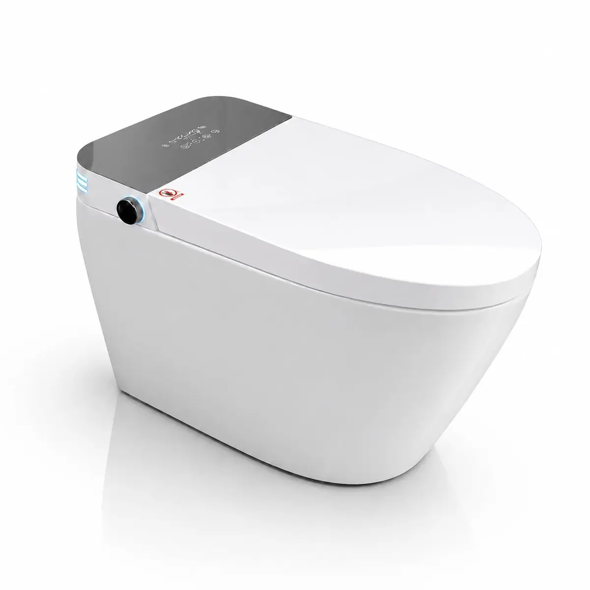 Sanitario Vaso Inteligente Banheiro Smart Voltagem 110v com Led Automatico Digital Moderno Tampa (Tampa Cinza)