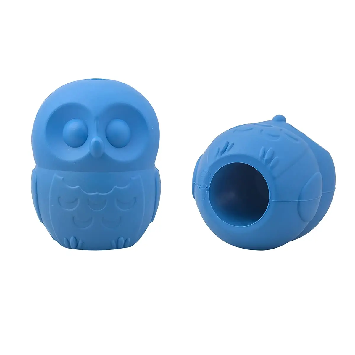 Pet Games Mordedor Recheável Super Resistente Corujinha Azul Tamanho Médio Para Cães - 1