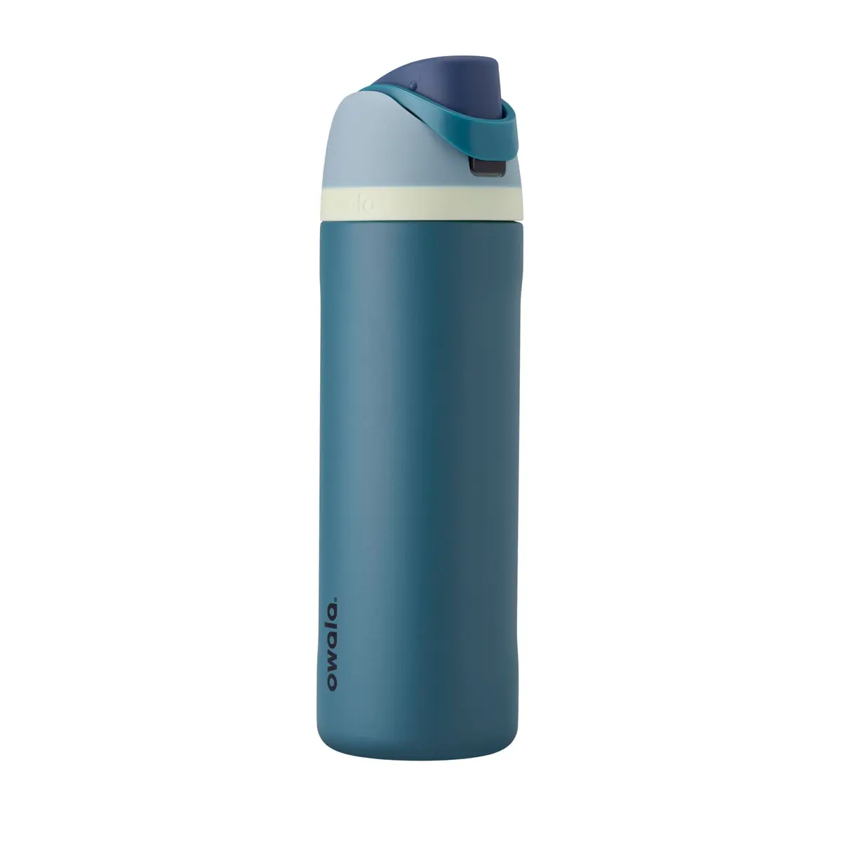 Owala FreeSip - Garrafa de água de aço inoxidável isolada com canudo, sem BPA, 710 ml | Denim (Azul) - 1
