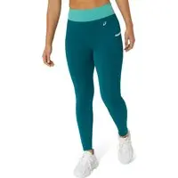 Calça ASICS Legging Training Mesh Pocket - Feminino - Verde - 1