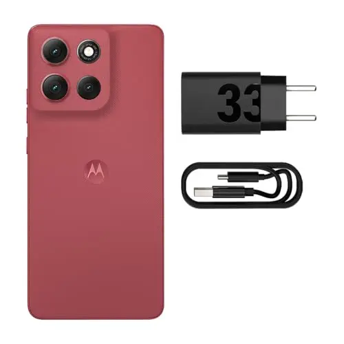 Smartphone Motorola Moto g86 5G - 256GB 24GB (8GB RAM+16GB Ram Boost) Tela 1.5K pOLED, 50MP Sony camera OIS Moto AI, videos em 4K, IP68 + IP69 - Vermelho thumbnail 6