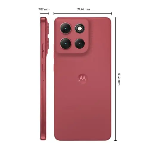 Smartphone Motorola Moto g86 5G - 256GB 24GB (8GB RAM+16GB Ram Boost) Tela 1.5K pOLED, 50MP Sony camera OIS Moto AI, videos em 4K, IP68 + IP69 - Vermelho thumbnail 7