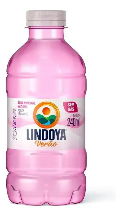 Pack 12 Água Lindoya Verão Sem Gás Rosa 240ml - 1