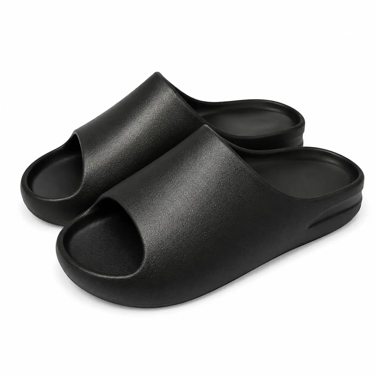 Chinelo Unissex EVA Slide Monocromático Preto - 1