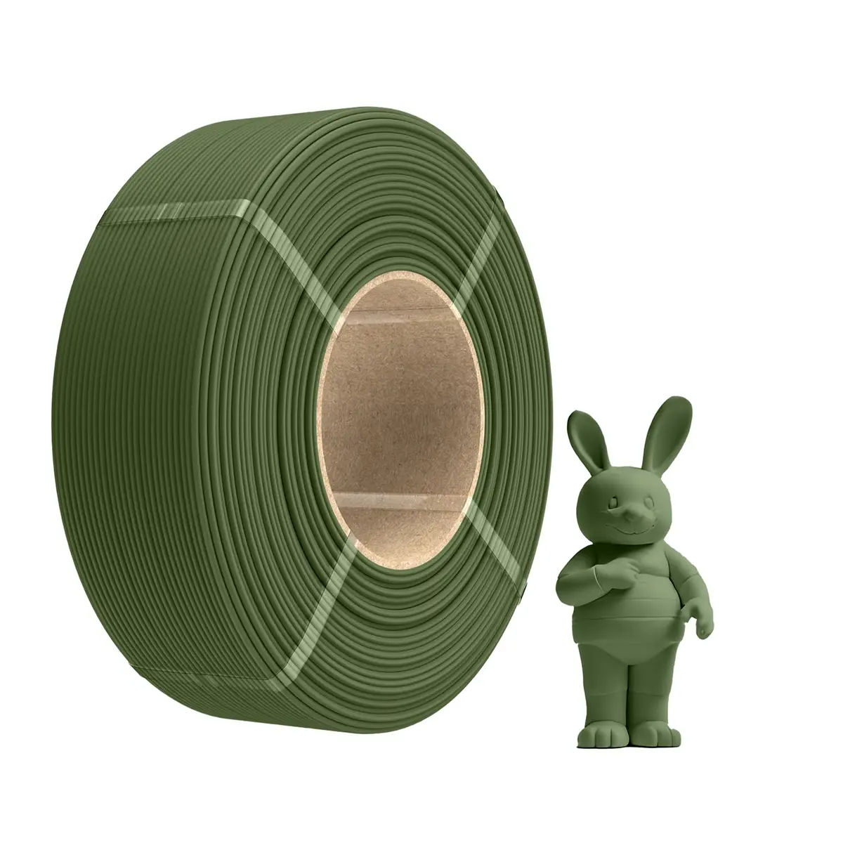 Creatorally Filamento PLA Fosco Alta Velocidade 1,75mm 1kg Verde Oliva | Até 600mm/s, Matte premium, Precisão ±0,02mm, Alta fluidez, Baixo emaranhamento