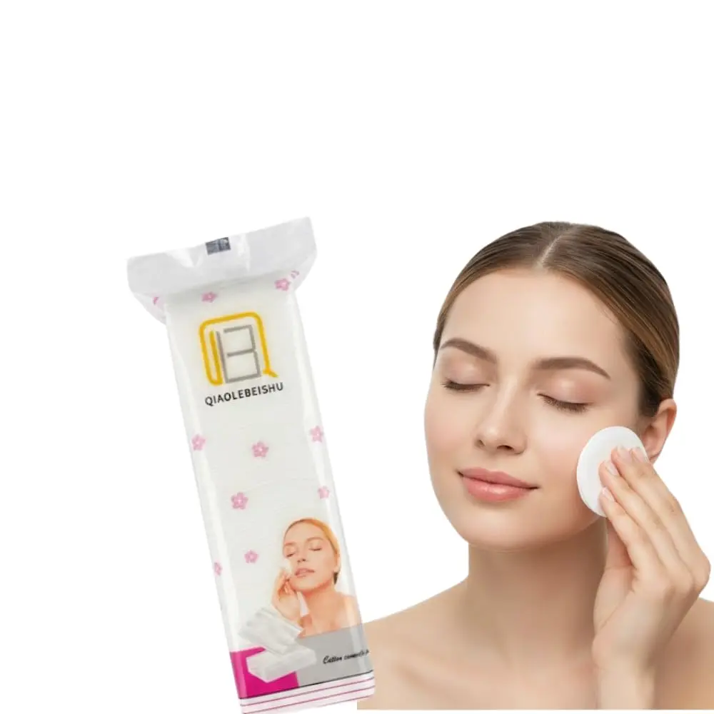 120 Unidades Algodão Quadrado Macio, Alta Absorção, Não Solta Fiapos, Ideal para Remover Maquiagem, Skincare, Limpeza Facial e Higiene Diária (1)