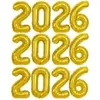 Balão Mylar 2026 Dourado 16" para Decoração