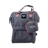 Everlast Mochila Canvas 100% Nylon Cinza E Rosa - 1