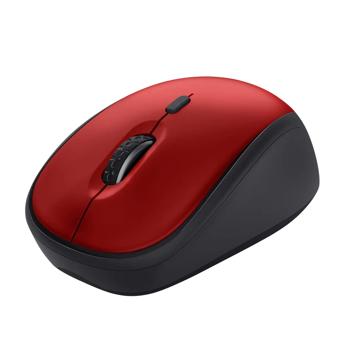 Mouse Trust Yvi+ Silent Vermelho Sem Fio USB 2.4GHz 1x Pilha AA Duracell 1600 DPI 24550-02