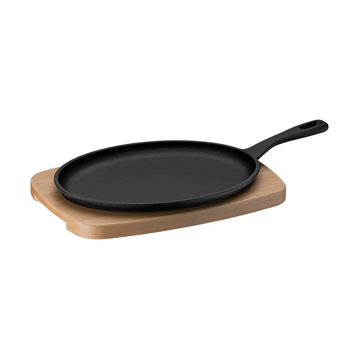 Tramontina Chapa Oval Fargo em Ferro Fundido com Acabamento Pre-Seasoned com tábua 18 cm 0,4 L