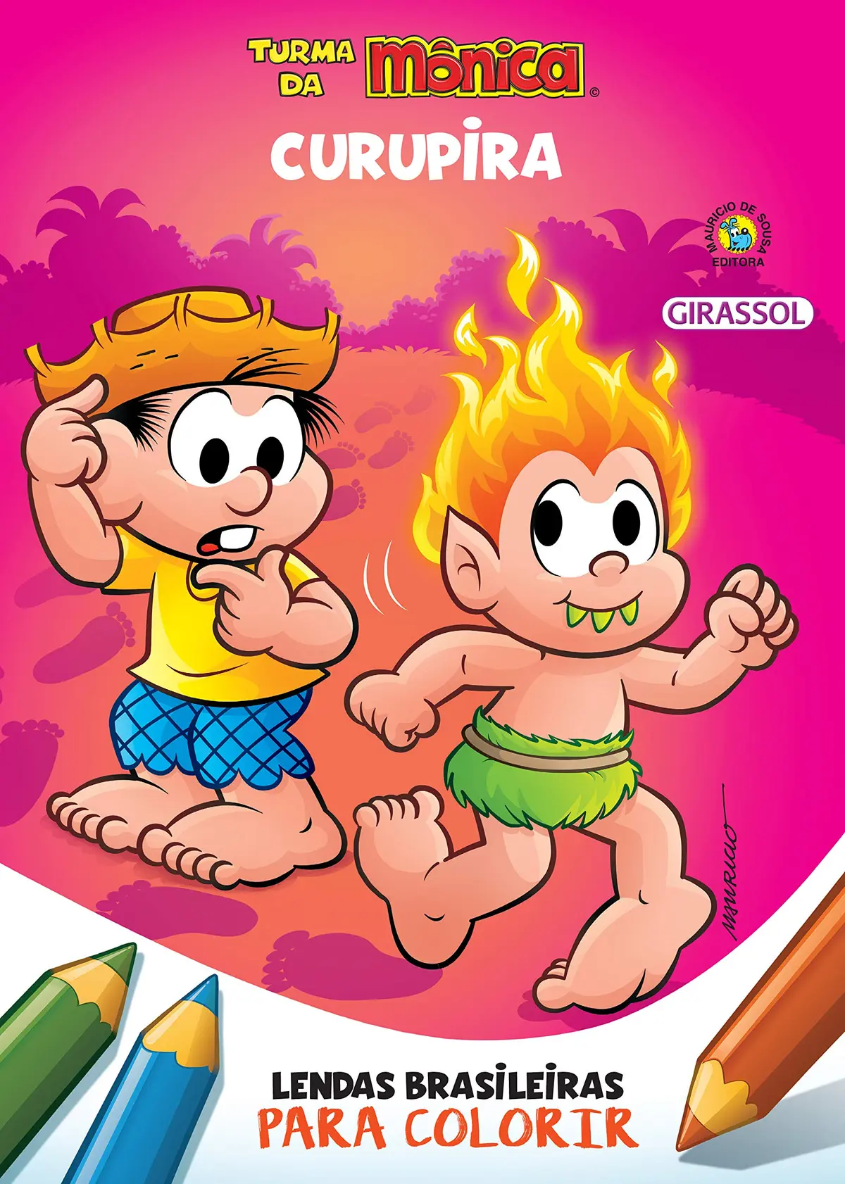 Turma da Mônica - Lendas Brasileiras para Colorir - Curupira - 1