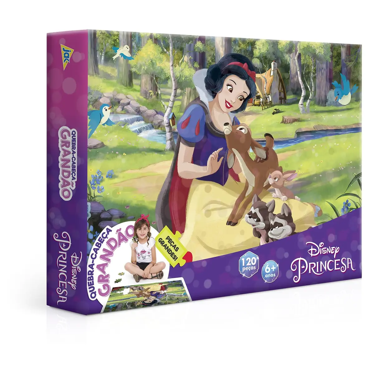 Toyster - Quebra-Cabeça Grandão: Princesa - Branca de Neve - 120 Peças - 1
