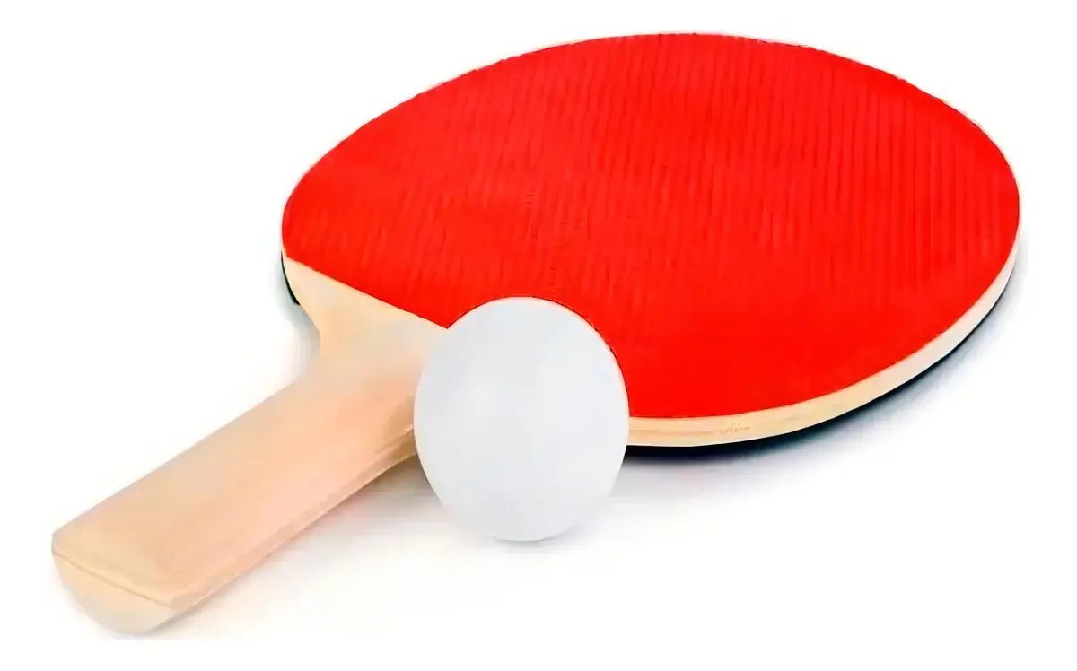 Kit Ping Pong C/2 Raquetes +3 Bolinhas - Xh Cor Vermelho thumbnail 2