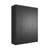 Guarda-Roupa Casal Boreal 4 Portas Preto - 1
