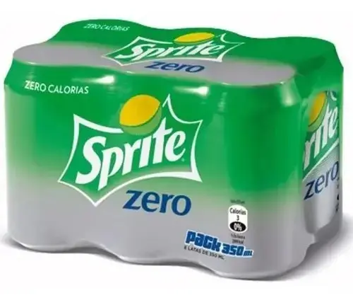 Pack 6 Refrigerante Sprite Zero Açucar Lata 350ml - 1
