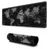 Mouse Pad Gamer Profissional Grande Confortavél Anti Derrapante 90x40 - Mapa Mundi Preto - 1