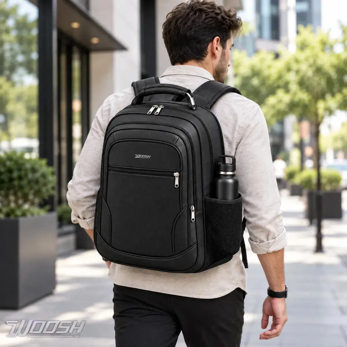 Mochila Masculina Grande Notebook Impermeável Reforçada Woosh thumbnail 4